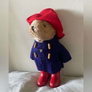 Paddington Bear Plush Vintage 1981 With Red Boots Collectors Toy